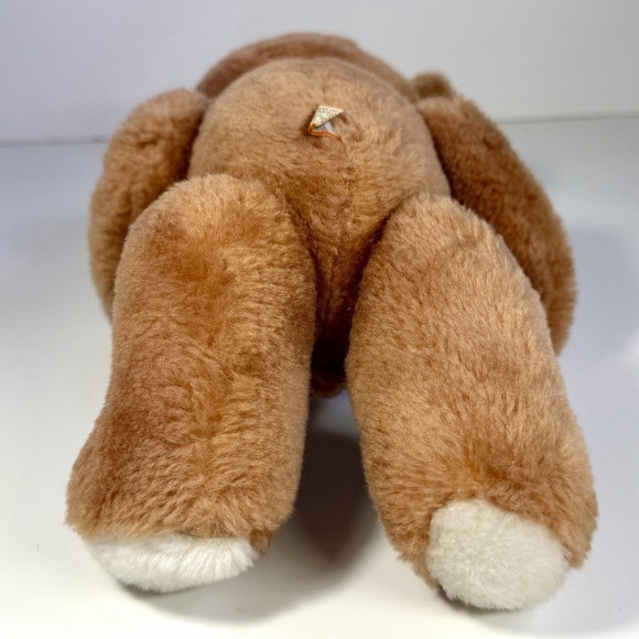 Vintage 1968 R Dakin Jointed Brown Plush Teddy Bear Stuffed Animal Red Bow 12" - Picture 8 of 11